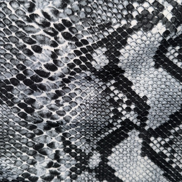 Nordstrom Snakeskin Slip Dress in Black and Gray 3/4 Jump Apparel NEW - Picture 6 of 7
